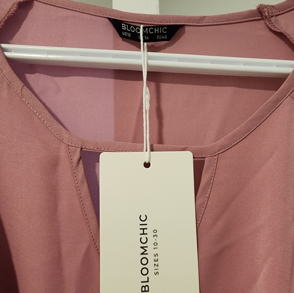 NWT Bloomchic Pink Blouse Size US 12 - Picture 2 of 4